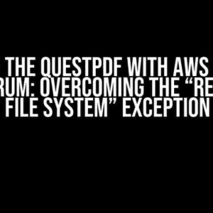 Solving the QuestPDF with AWS Lambda Conundrum: Overcoming the “Read-only file system” Exception