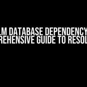 The Realm Database Dependency Issue: A Comprehensive Guide to Resolution