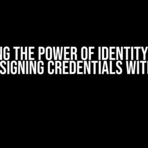 Unlocking the Power of IdentityServer4: Adding Signing Credentials with Certs